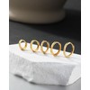Jewseen Goldener Helix-Ohrring, 20 g, Knorpel, 925 Sterlingsilber, Sliver, Gelenk,