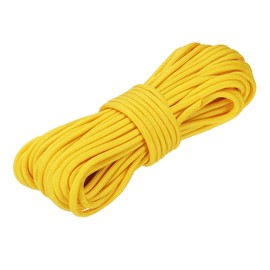 MECCANIXITY 650 Paracord 50 Feet, 4mm 9 Strand Parachutes Cord Spool Survival Strong Rope String for Camping Hiking Fishing, Yellow
