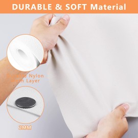 WochiTV Shelf Liner for Cabinets, Drawer Non Adhesive Non Slip Foam Mat for Kitchen, Pantry, Bathroom, Cupboard, Garage, Closet, Shelves, Drawer, Tool Box, White 17.5 x 354 inches