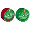 Duck Brand Color Duct Tape Christmas Holiday Combo 2-Pack, Red