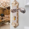 Retro Door Lock Indoor Lever Tongue Lock Handle Lockset Mechanical