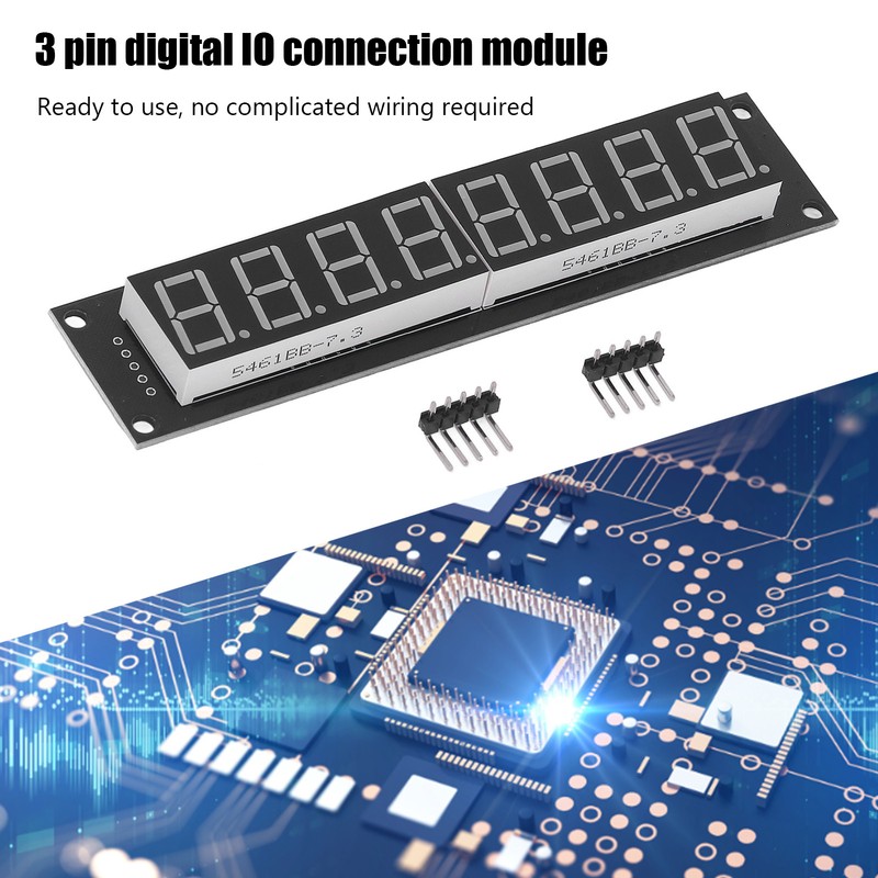 0.56in Blue LED Segment Display Tube 8 Digit Digital 74HC595