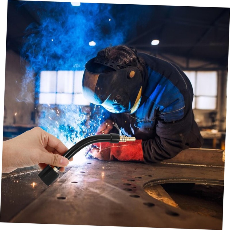 SHINEOFI Welding Torch Neck Assembly for Bent Tube Welding High