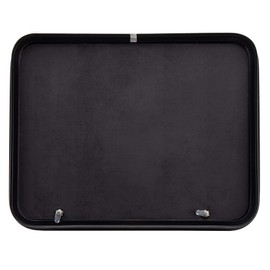 RecPro RV Baggage Door | Rounded Corners | Camper | Compartment Door | Black Fiberglass (36" W x 24" H) | Made in America