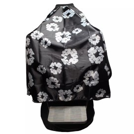 DBC Barber and hair stylist cape Black White Haircut cape