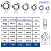 Mbsomnus Flange Nuts M4 Nut DIN 6923 Hexagonal Nut with