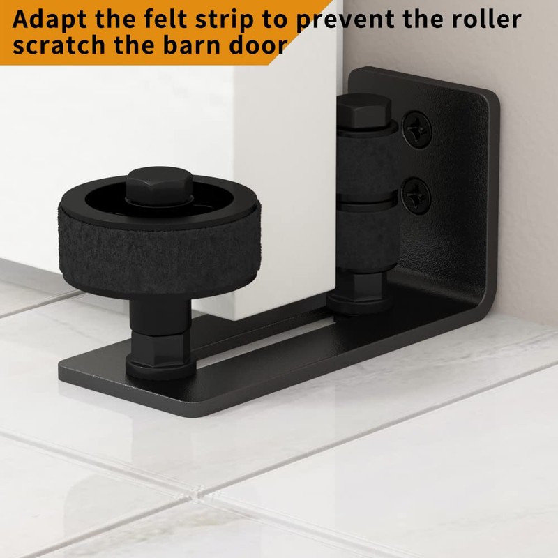 SANKEYTEW Sliding Barn Door Floor Guide for Bottom, 8 Setup