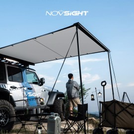 NOVSIGHT 6.6x9.8ft Car Side Awning Rooftop Tent SUV Truck Outdoor Camping Travel