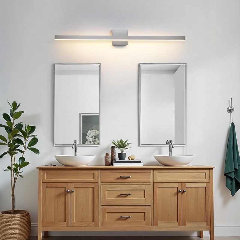KAISITE Brushed Nickel Vanity Light for Bathroom Above Mirror 39