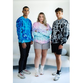 Colortone Fleece Crewneck for Men and Women, Cotton Candy, 2X-Large