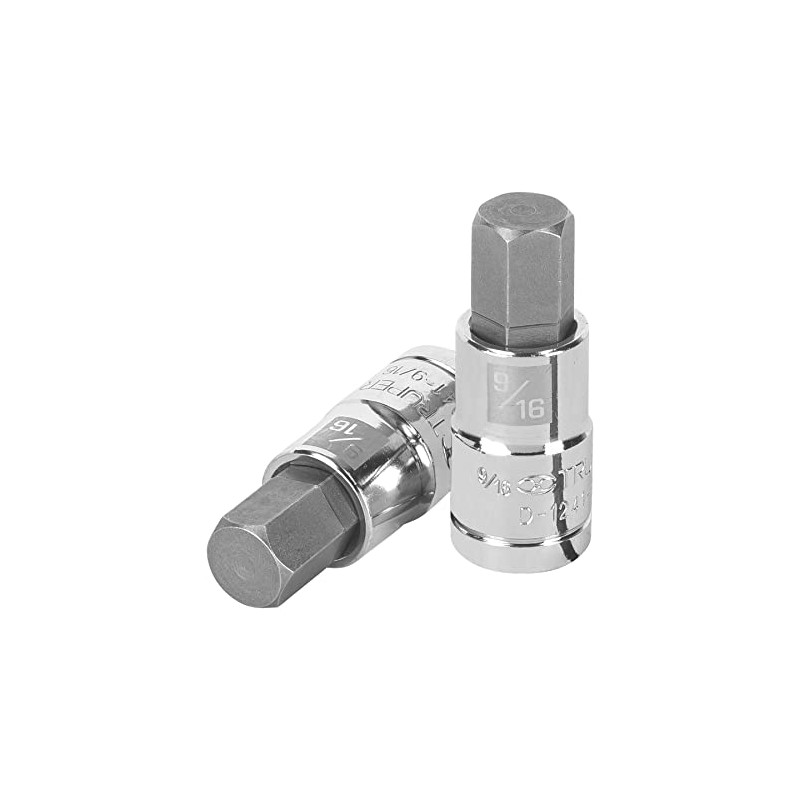 Truper D-1241-9/16, Dado de punta hexagonal std, 9/16", cuadro 1/2"