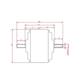 5-Inch Low Speed High Torque 122mm Dual Side Axle 200W Brushless Geared Hub Motor Wheel For Electric Scooter Pushcart