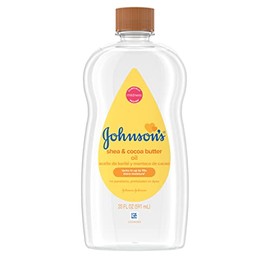 Aceite de bebé Johnson's con karité y manteca de cacao, 20 onzas, 381371024230, 1, 1