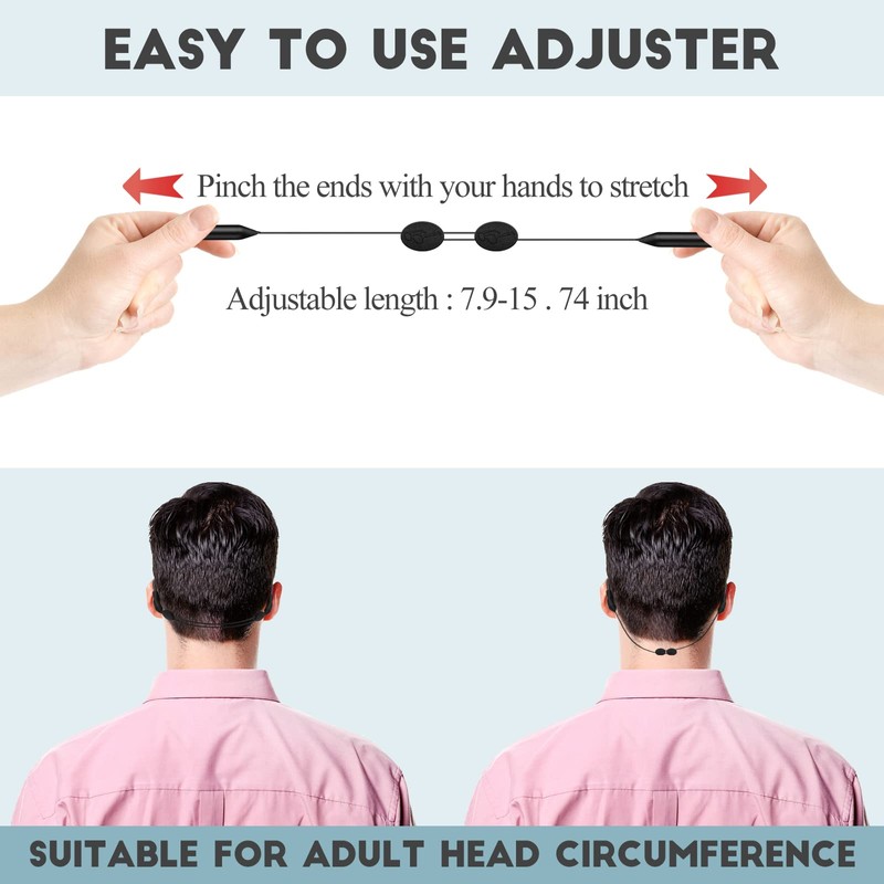 KAJUDA 4Pcs Adjustable Glasses Strap, Glasses Sport Strap Holder Sunglass