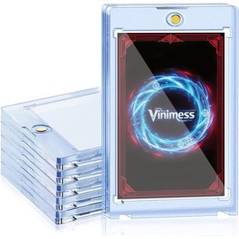 Portador de tarjetas magnético de 6 unidades, 35pt, One Touch Card Holder, protección UV, funda protectora magnética de plástico duro para tarjetas coleccionables, MTG, béisbol, juego, tarjetas