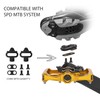 GEWAGE Bicycle Pedals, Flat Double Function and SPD Pedal with