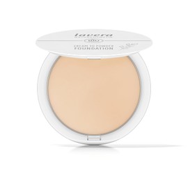 lavera Cream to Powder Foundation -Light 01- nude - Bio-Mandelöl & Vitamin E - Vegan - feuchtigkeitsspendend - Intensive Deckkraft (1 x 10,5 g)