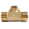 Joywayus 3/4 GHT Threaded Brass Swivel Pipe Fitting Tee T