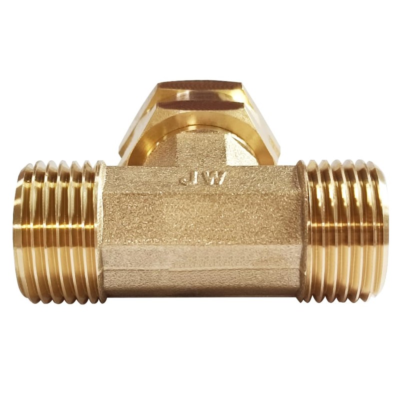 Joywayus 3/4 GHT Threaded Brass Swivel Pipe Fitting Tee T