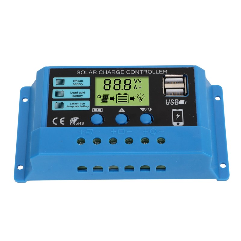 Solar Charge Controller 12V 24V Battery Solar Panel Charging Regulator