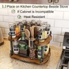 Lazy Susan Organizer Spice Rack - Spice Organization for Cabinet