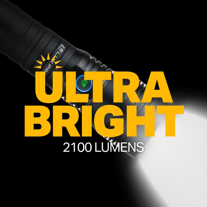 LUXPRO LP1305 High-Output, Long-Range Handheld Flashlight - 2000 Lumens -