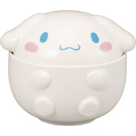 Sanrio SAN4556-2 Marui Cinnamoroll, 3D Bowl with Lid, 13.5 fl oz (400 ml), Approx. 5.1 x 5.1 inches (13 x 13 cm), Characters Tableware, Goods, Miscellaneous Goods, White
