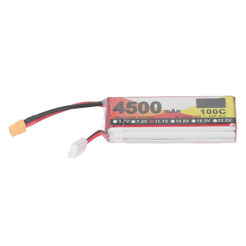 RC Lipo Battery 4500mAh 11.1V 100C 3S Remote Control Vehicles