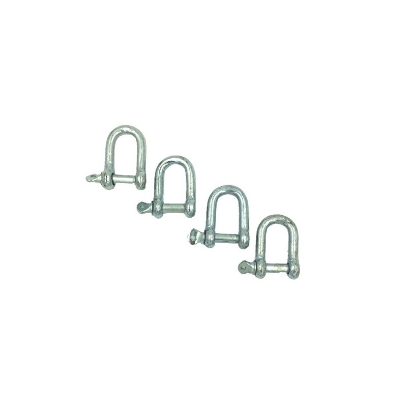 BRUFER GR-04 Galvanized Screw Pin Chain Anchor "D" Shackle (5/16"