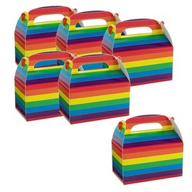 Rainbow Favor Boxes Bulk 48 Pc