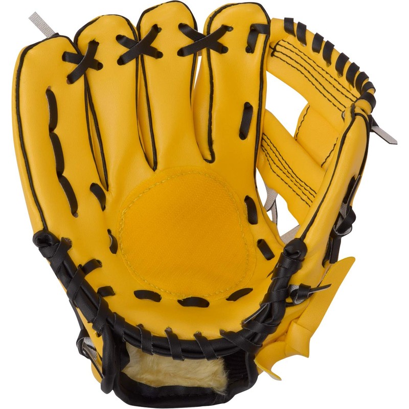 福岡ソフトバンクホークス×GP(ジーピー) 野球 幼児用 グローブ マジックキャッチ 8インチ やわらかいボール付属 イエロー 左投げ 37041