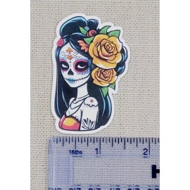 Unbranded Day Of The Dead Sugar Skull Girls Stickers