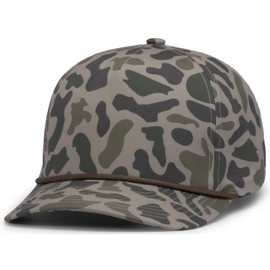 Pacific Headwear Standard Duck Camo 5-Panel Trucker Cap, Coastland