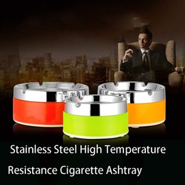 Portable Ashtray with Spinning Lid Gift Decoration Ash Tray for Living Room Office Indoor Outdoor