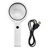 5/11X Magnifying Glass with 8 LED Light Hnadheld Desktop Multifunctional