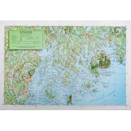 Acadia National Park Raised Relief Map