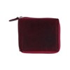 CTM Men's RFID Zip Around Wallet, Burgundy