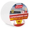 XFasten White Vapor Barrier Tape, 9 mil, 3.78-Inch x 60-Yards,