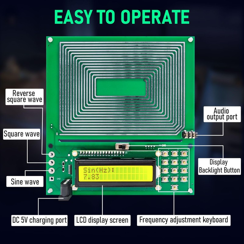 Schumann Wave Resonance Generator, 7.83Hz Frequency Generator, Ultra-Low Frequency Pulse