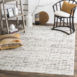Safavieh Adirondack Collection ADR117B Modern Abstract Area Rug, 8' x 10', Ivory / Silver