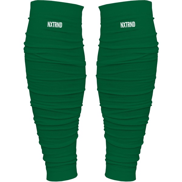 Nxtrnd Football Leg Sleeves, Calf Sleeves for Men & Boys, Sold as a Pair (Dark Green, Youth)
