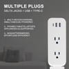 Electrical Outlet Extender Stick - Features USB-A, USB-C and 2