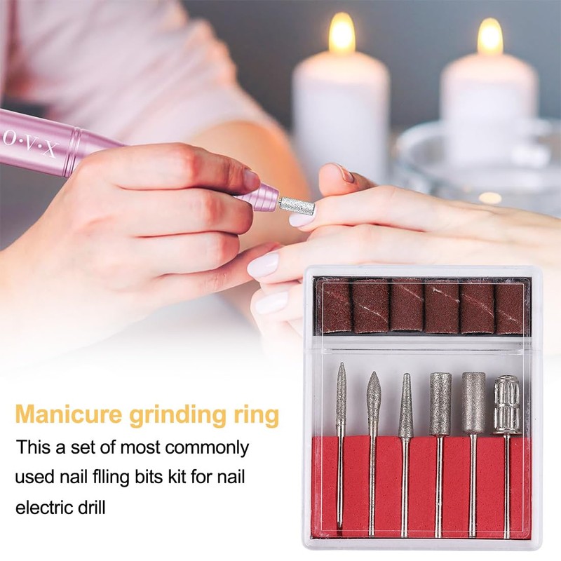 12 Pcs Nail Drill Bit Set, Nail Drill Bits, 6