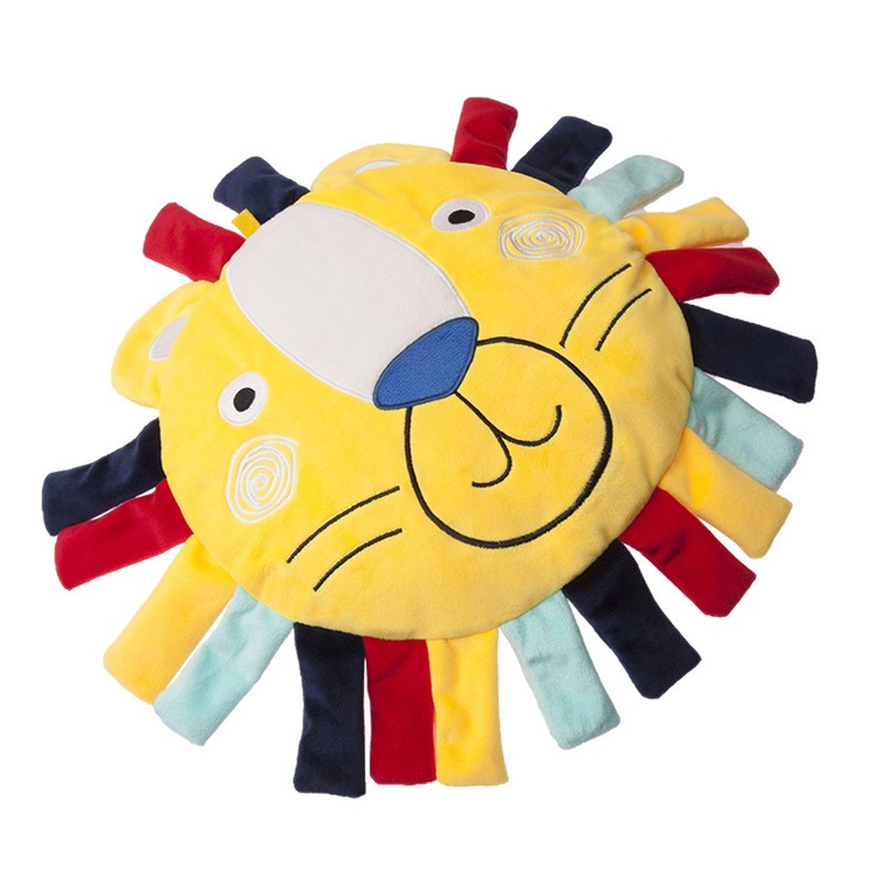 Infant Pillow Cartoon Animal Doll Soothing Baby Comforting Plush Rattle