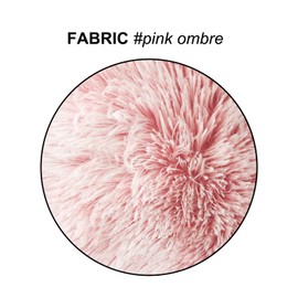 Uhomy Home Decorative Luxury Series Super Soft Style Faux Furry Rectangular Pillow Case Cushion Cover for Living/Beding/Car Pink Ombre 12x20 Inch 30x50 cm Set of 2