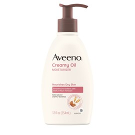 Aveeno Creamy Oil Body Moisturizer for Dry Skin, Non-Greasy, 12 fl. oz