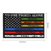 No One Fights Alone Multi Thin Line First Responder Flag