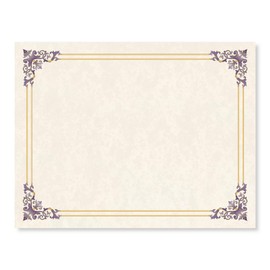 PaperDirect Wine and Gold Accents on Renaissance Standard Certificates, 8½ x 11, 100 Count