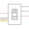 53T Ceiling Fan Wall Remote Control 4DIP Switch for Harbor