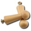 ZCZQC 8pcs Wooden Coat Hooks Shaker Pegs Coat Peg Natural